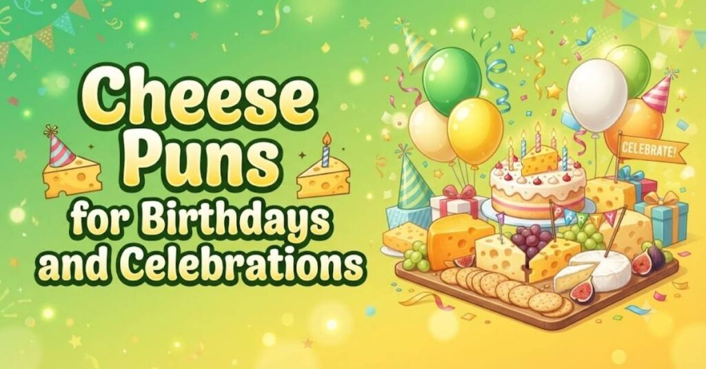 Cheese Puns for Birthdays and Celebrations