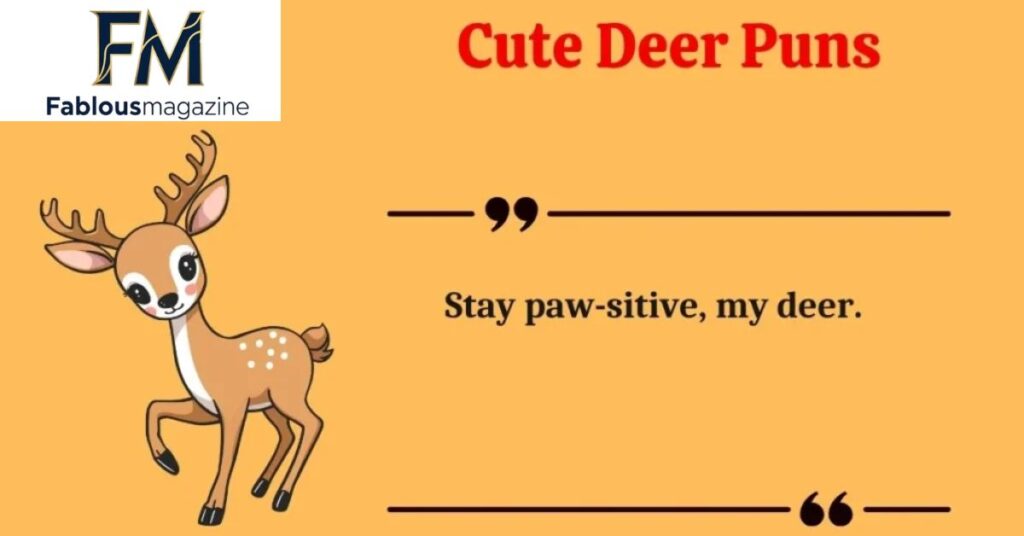 Cute Christmas Deer Puns