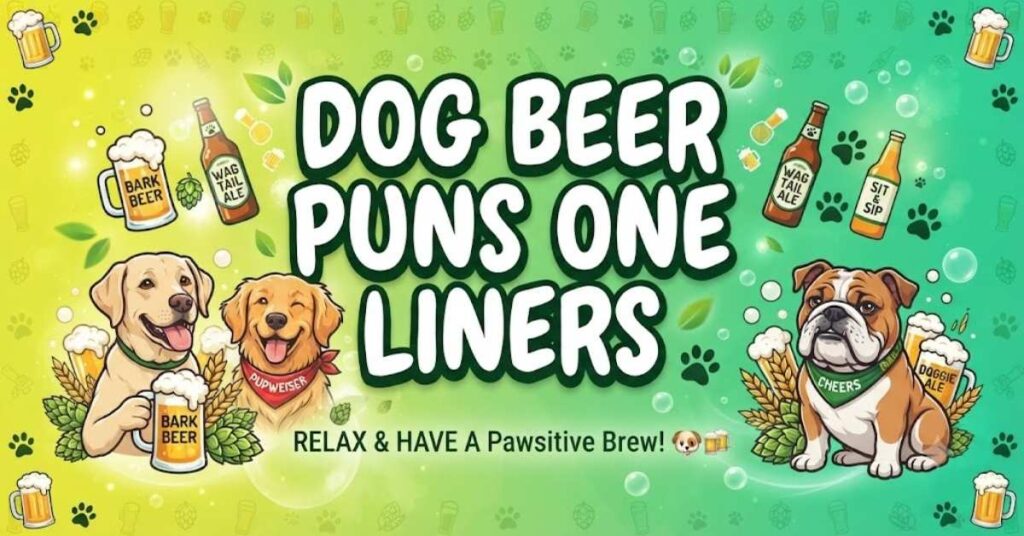 Dog Beer Puns One Liners
