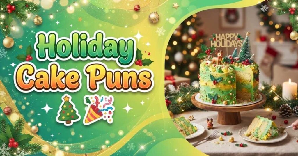 Holiday Cake Puns 🎄🎉