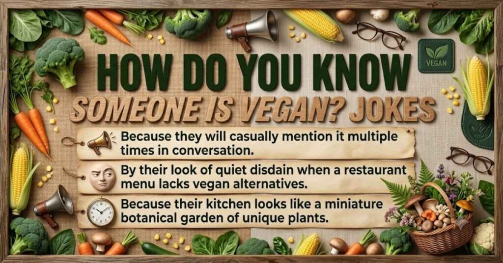 "How Do You Know Someone Is Vegan?" Jokes