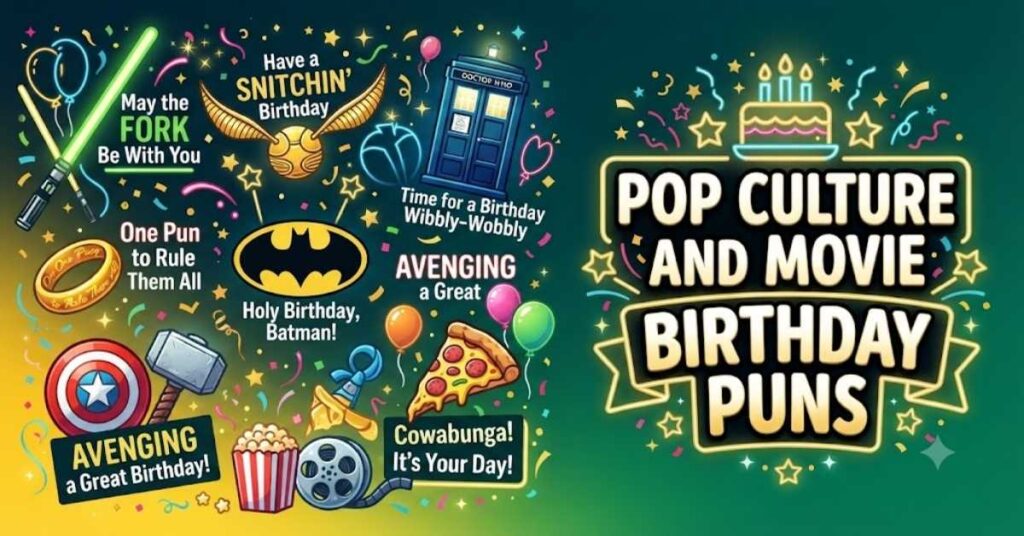 Pop Culture and Movie Birthday Puns