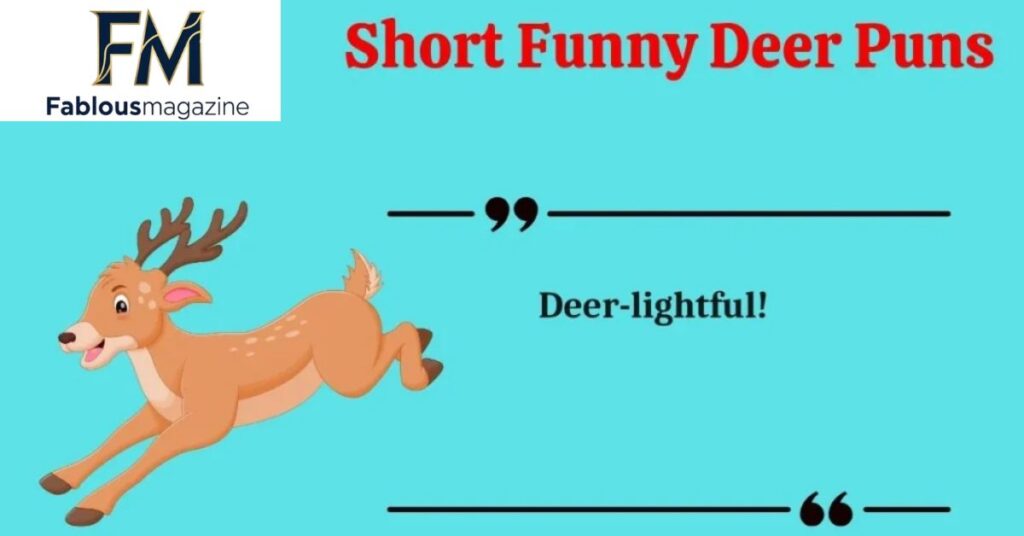 Short Christmas Deer Puns