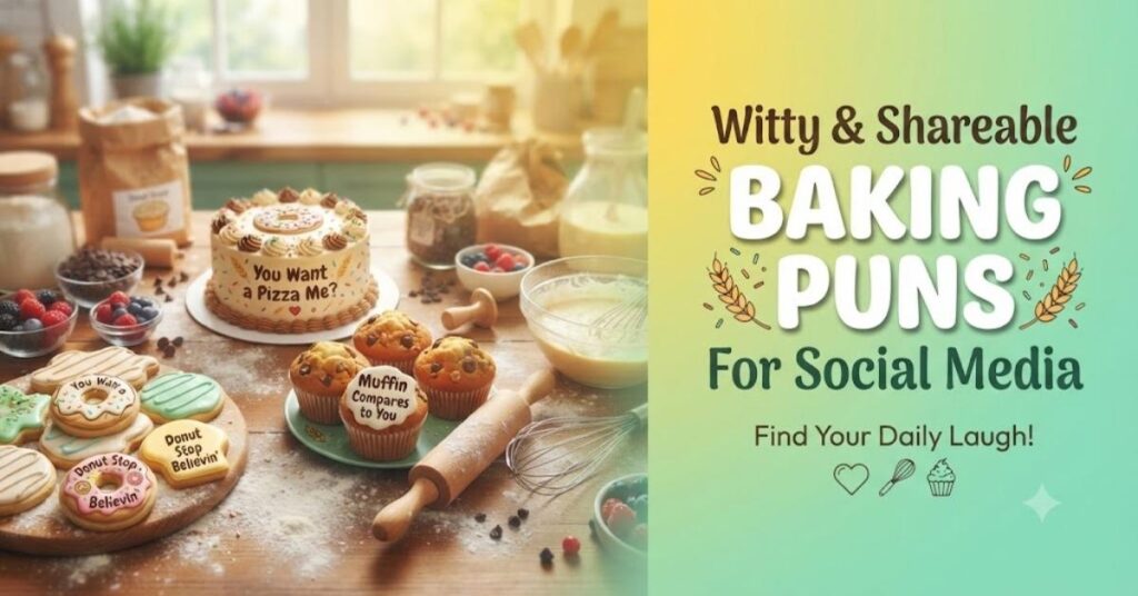 Witty & Shareable Baking Puns for Social Media
