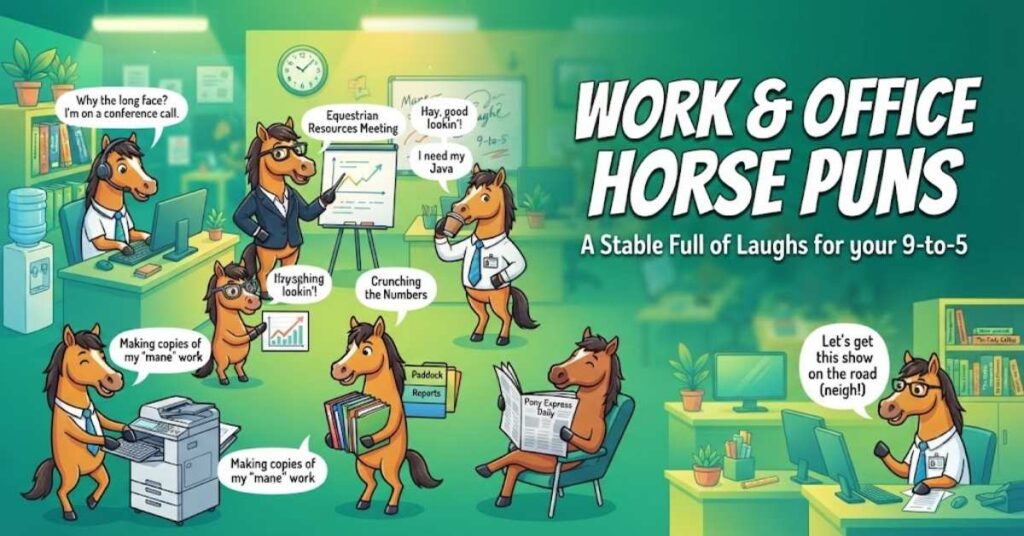 Work & Office Horse Puns