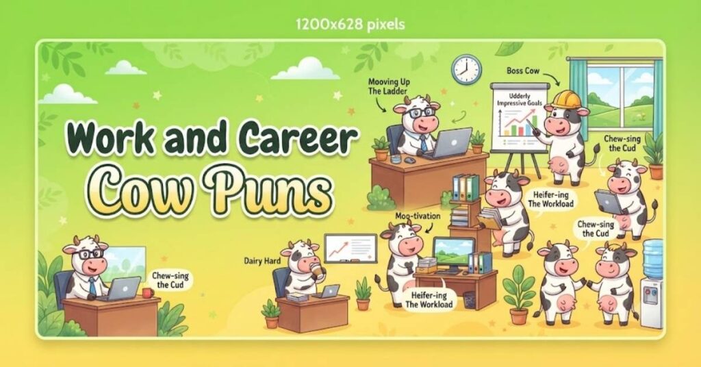 Work and Career Cow Puns